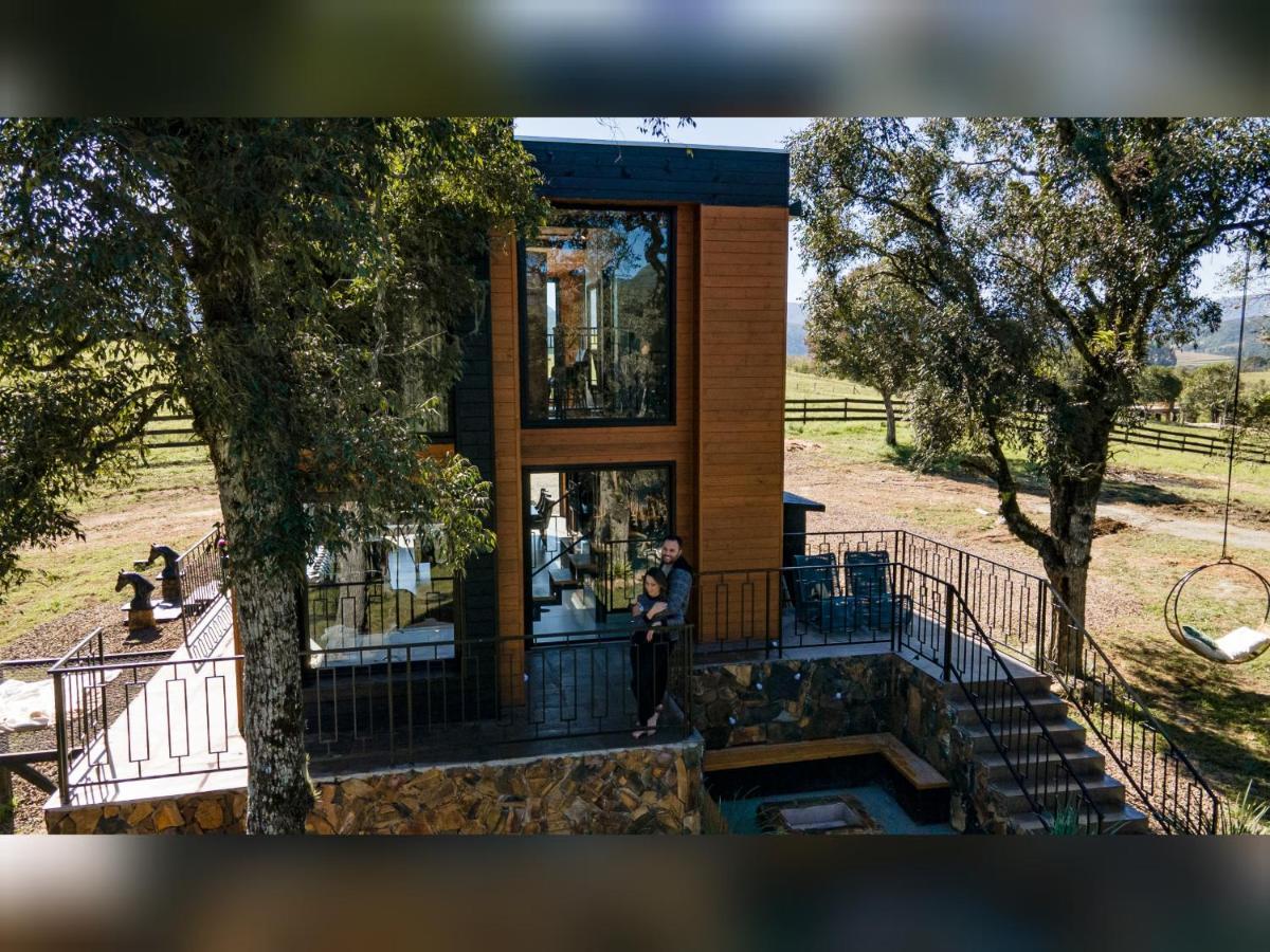 Cabana Horses La Contemporanea Proximo A Cidade E Vista Ponto Turistico Pedra Morro Do Campestre Urubici Exterior foto