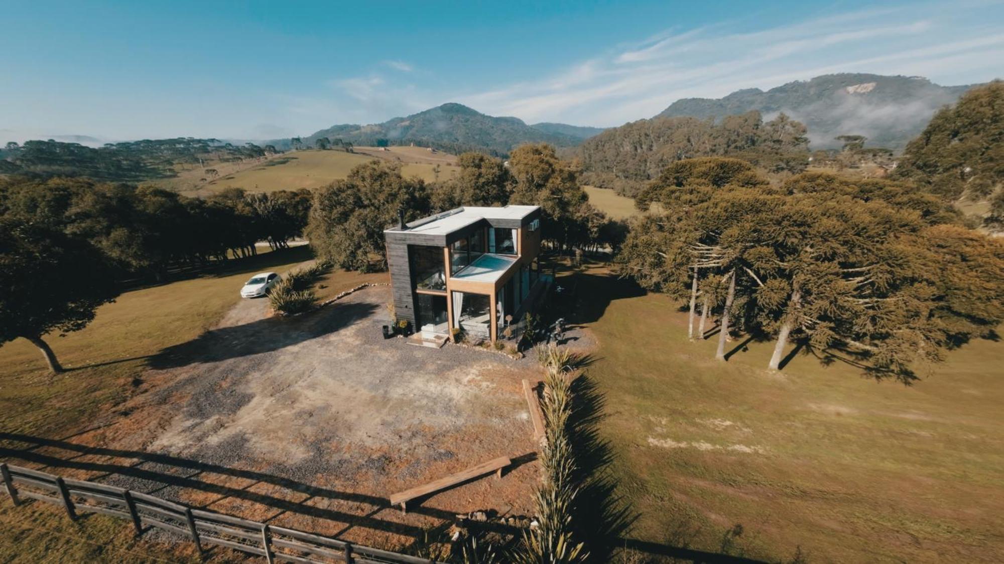 Cabana Horses La Contemporanea Proximo A Cidade E Vista Ponto Turistico Pedra Morro Do Campestre Urubici Exterior foto